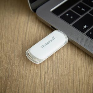 USB Flash Drive STICK Intenso Flash Line 64 GB - e bardhë