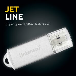 USB Flash Drive STICK Intenso Jet Line Aluminium 256GB 3.2 Gen 1x1 - Silver