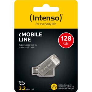 USB Flash Drive STICK Intenso cMobile Line 128GB 3.2 Type C - Silver