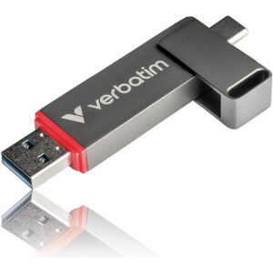 USB Flash Drive STICK Verbatim Dual QuickStick 256GB USB-A/C 3.2 Gen1 - Silver