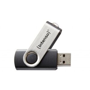 USB Flash Drive STICK Intenso Basic Line 64 GB - e zezë dhe gri
