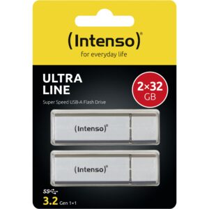 USB Flash Drive STICK Intenso 3.2 32GB Ultra Line double pack - Silver