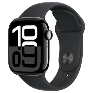 Apple Watch Series 10 GPS / 42mm / Jet Black Aluminium Case / Sport Band / S/M - Black