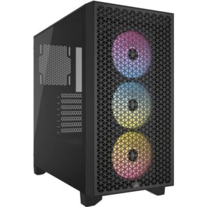 Kasë Corsair 3000D RGB Tempered Glass Mid Tower / (CC-9011255-WW) – Zezë