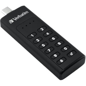 USB Flash Drive STICK 128GB Verbatim KEYPAD SECURE USB 3.1 - e zezë