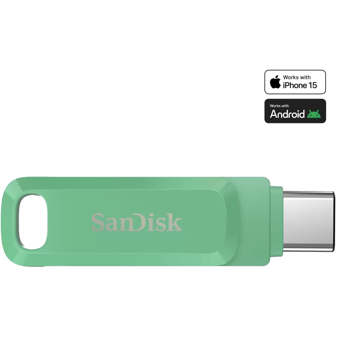 USB Flash Drive STICK SANDISK ULTRA DUAL GO - Gjelbër