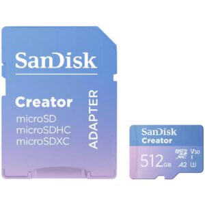 Kartë Memorie SD SanDisk Creator MicroSD 512GB - Blu