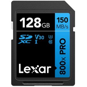 Kartë Memorie SD CARD Lexar SDXC 800x Pro 128GB 150MB/s C10 V30 U3