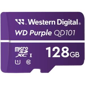 Hub WD Purple 128GB Surveillance microSD XC Class - 10 UHS 1