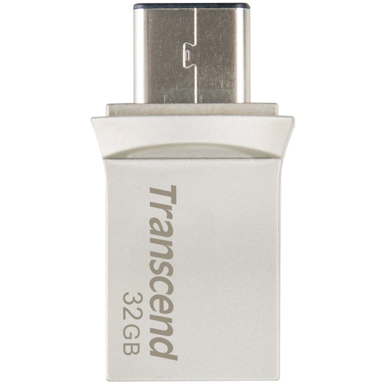 USB Flash Drive STICK 32GB Transcend JetFlash 890 USB 3.1 Typ-C/A - e bardhë