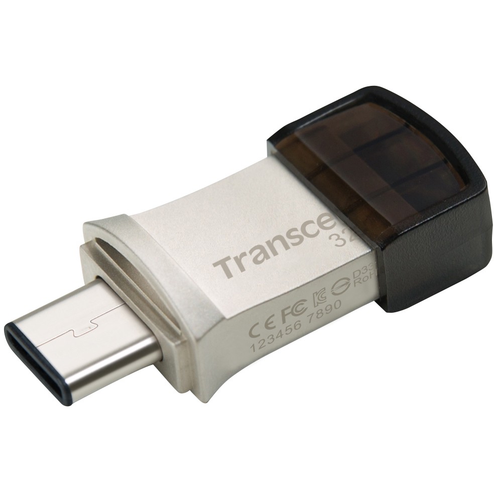 USB Flash Drive STICK 32GB Transcend JetFlash 890 USB 3.1 Typ-C/A - e bardhë - Figura 4