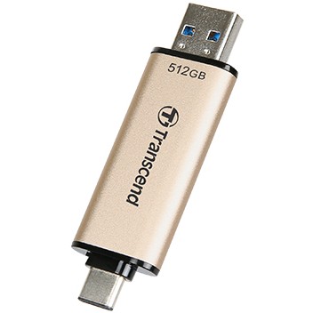 USB Flash Drive STICK 512GB Transcend JetFlash 930C USB 3.2 420/400MB/s - Gold - Figura 2
