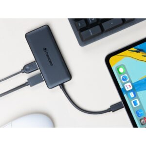 USB-HUB 6 in 1 Transcend USB3.1 TYPE-C HUB5C - Gri