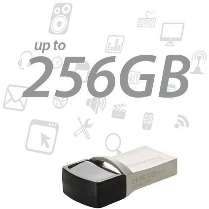 USB Flash Drive STICK 256GB TRANSCEND JetFlash USB3.1.Pen Drive.OTG Type-A&C. - Silver - Figura 5