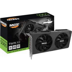 Kartelë Grafike NVIDIA GPU RTX 5060 8GB Inno 3D Twin X2 GDDR7 HDMI