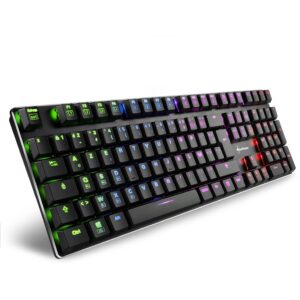 Tastierë Gaming Sharkoon PureWriter RGB / Kailh Choc Low Profile Blue / French Layout / AZERTY - Zezë