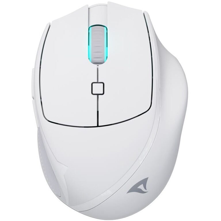 Maus pa Kabllo Sharkoon OfficePal M25W/ Optical/ Bluetooth + 2.4 GHz/ Silent Click/ Standard – Bardhë