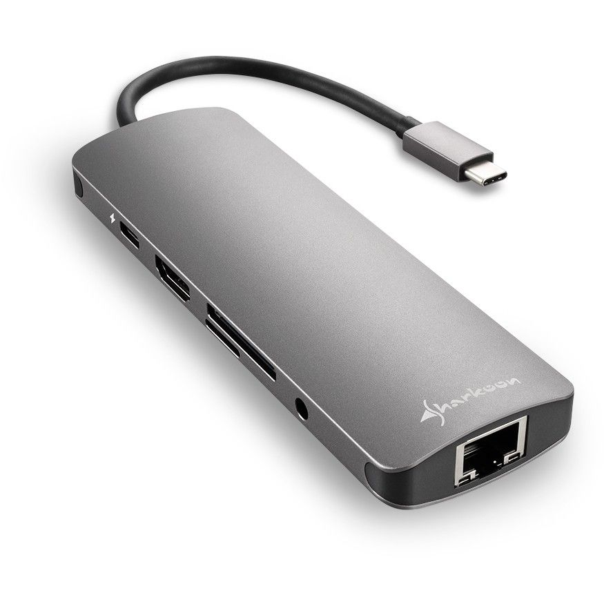 Sharkoon Adapter USB 3.0 Type‑C Combo - Gri