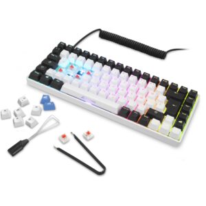 Tastierë Gaming Sharkoon SGK50 S3 Gateron Brown Wired / German Layout – Bardhë 8