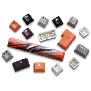 Set gaming Sharkoon SKILLER SGK50 S3 D6 / 85 keycaps PBT+Mauspad XXL 900 x 400 x 2.5mm – Portokalli / Gri 8