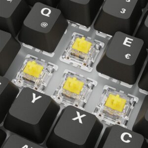 Tastierë Gaming Sharkoon SGK50 S3 PBT Gateron G Pro 3.0 Yellow Wired / QWERTZ / German Language – Zezë 8