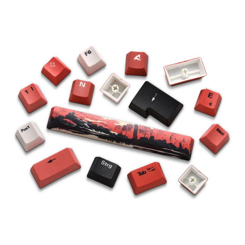 Aksesorë për tastierë Sharkoon SKILLER SGK50 S3 Design Bundle D3 - Zezë / Kuqe - Figura 5