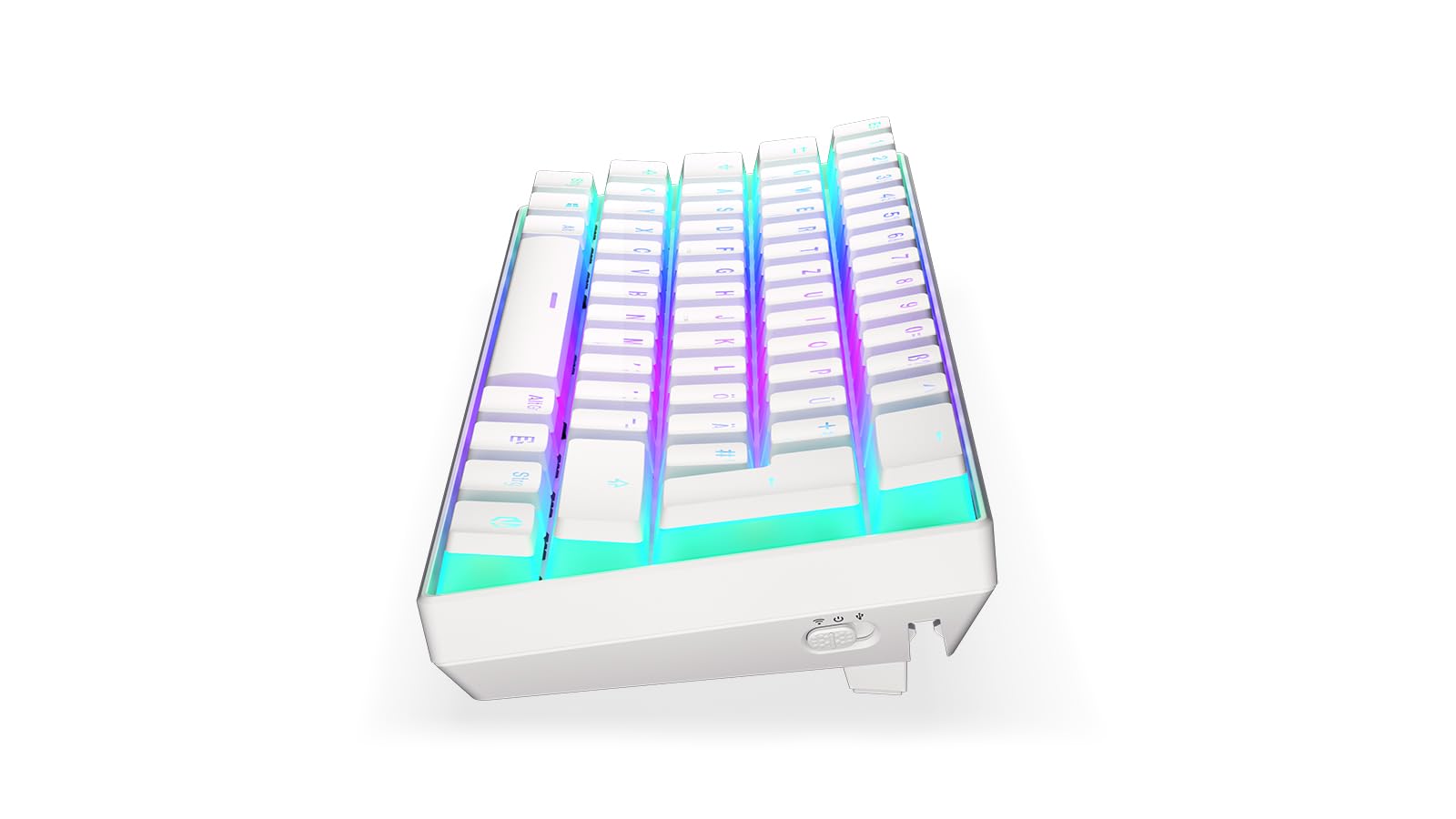 Tastierë Gaming Endorfy Thock Compact Wireless / DE layout / Kailh Box Red / Bardhë - Figura 3