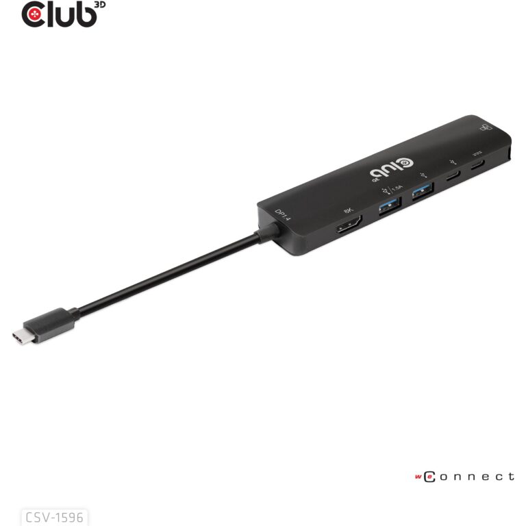 Hub Club3D / USB-C 6in1 HUB HDMI / 2x USB / 2x USB-C / LAN / 4K 120Hz / PD 100W