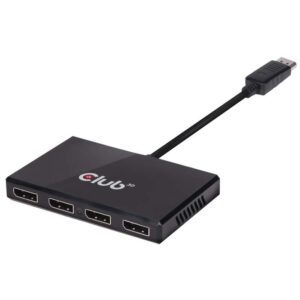 Hub Club3D / Multi-Stream Transport (MST) / 1x DisplayPort Plug → 4x DisplayPort Plug / SenseVision l - Zezë