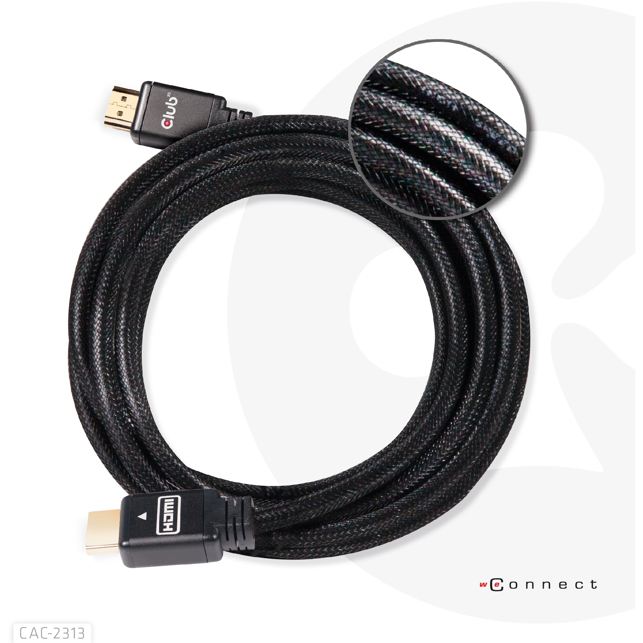 Kabllo HDMI Club3D / HDMI-A Plug → HDMI-A Plug / RedMere / 4K / 60Hz UHD / 10m - Zezë - Figura 5