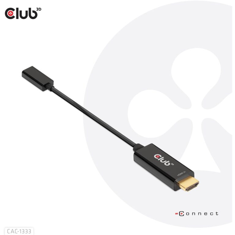 Club3D Adapter HDMI 2.0 → USB‑C / Aktiv / 4K60Hz / St–Bu