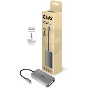 Club3D Adapter USB 3.2 Type‑C → DVI‑D / Aktiv / St–Bu