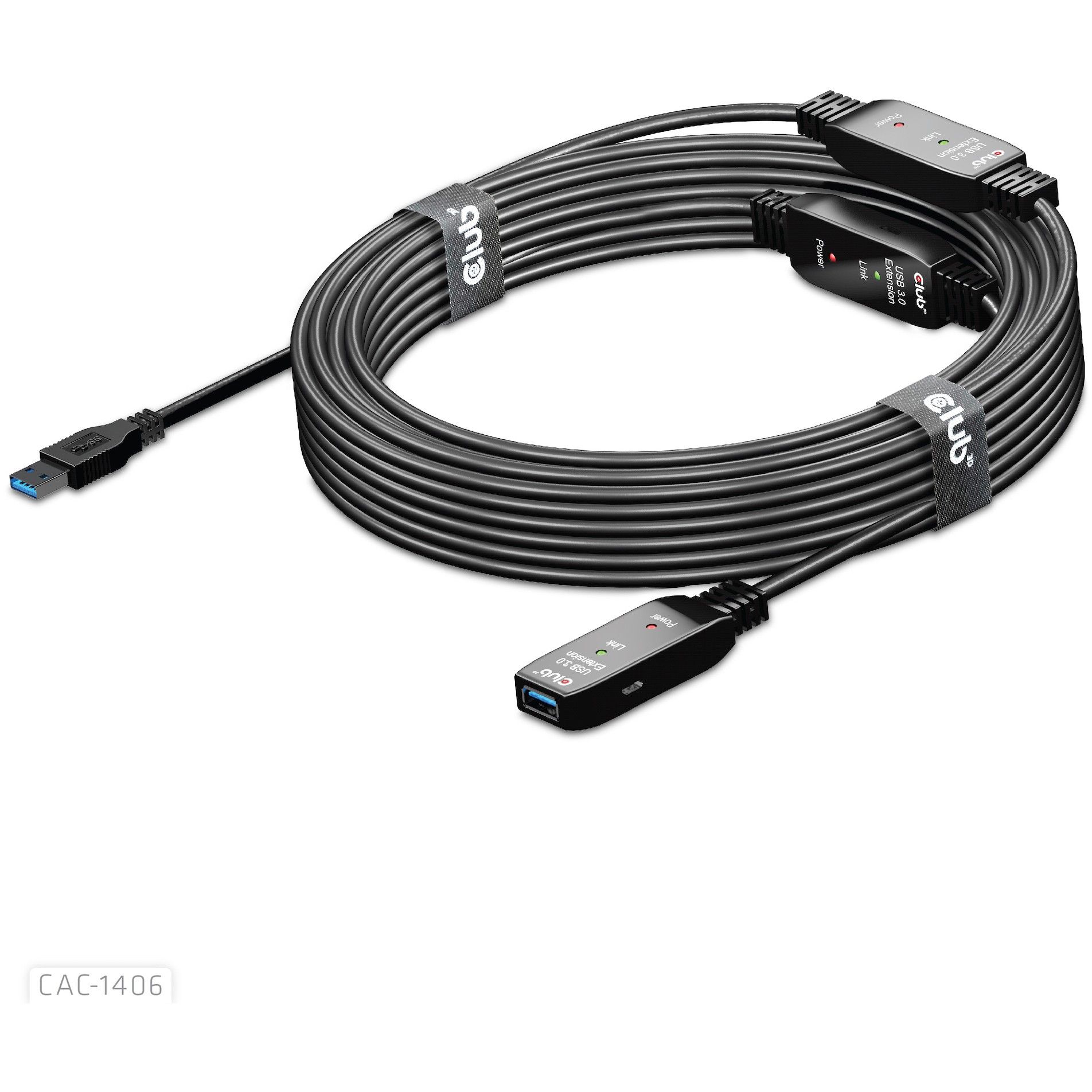 Club3D Kabllo Zgjatues USB 3.2 Type‑A / 15m / Aktiv / 5 Gbps / St–Bu - Figura 2