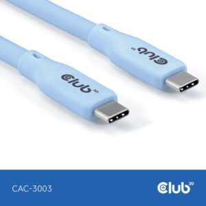 Club3D Lifestyle Kabllo USB‑C / PD 240W / 20 Gbps / 2.0m / St–St - Blu
