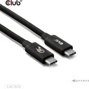 Club3D Kabllo USB‑C / 80 Gbps / PD 240W / 8K240Hz / 1.2m / St–St