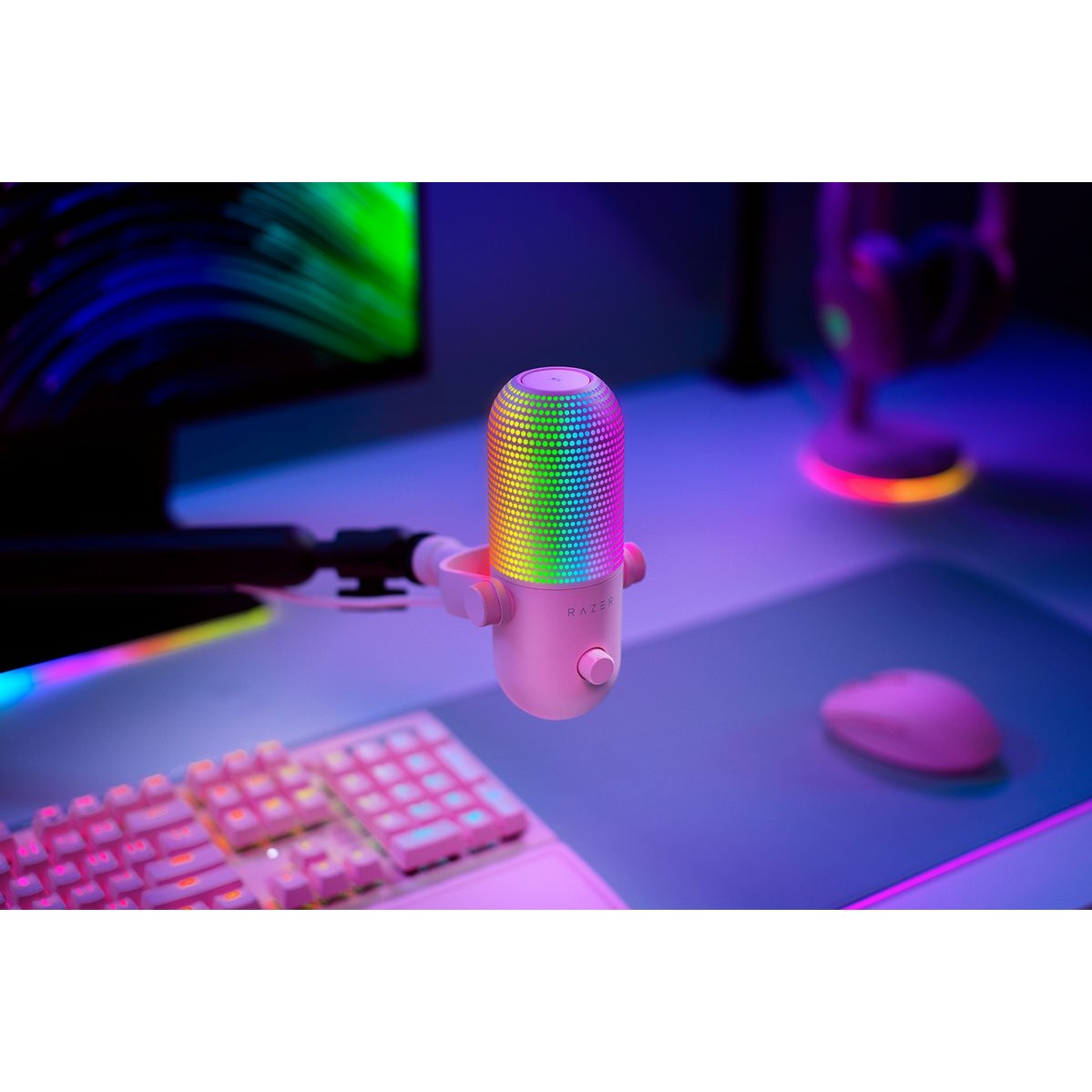 Mikrofon Razer Seiren V3 Chroma Quartz USB - Rozë - Figura 3
