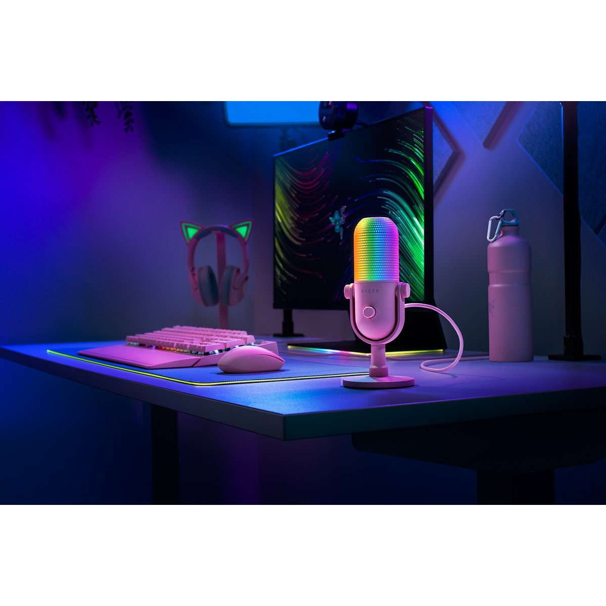 Mikrofon Razer Seiren V3 Chroma Quartz USB - Rozë - Figura 5