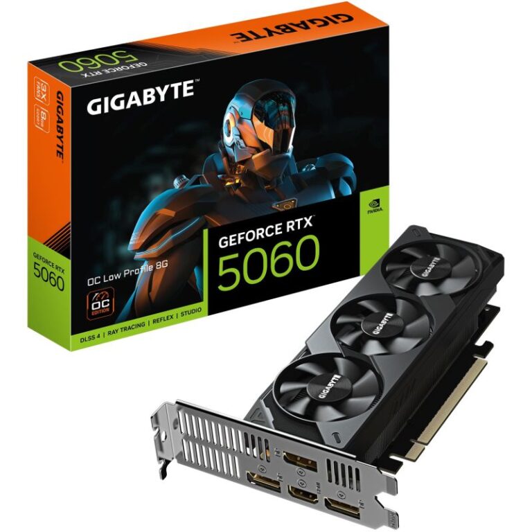 Kartelë Grafike Nvidia RTX 5060 8GB GIGABYTE OC Low Profile GDDR7 3 Fan