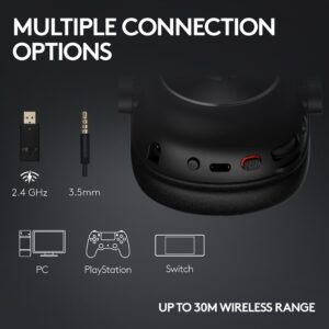 Kufje Gaming Logitech PRO X 2 Lightspeed – Bardhë + Mikrofoni + Jastekë shtesë për veshët + Çantë + Adapter + Kabllo USB-C + Kabllo audio 8