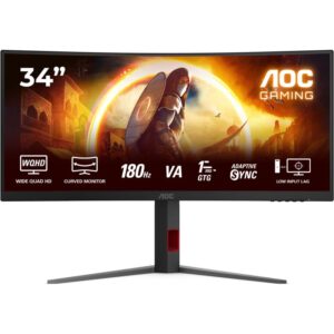 Monitor Gaming AOC G4 CU34G4 / 34 Inch / Wide Quad HD / 180Hz / 0.5ms / I zi
