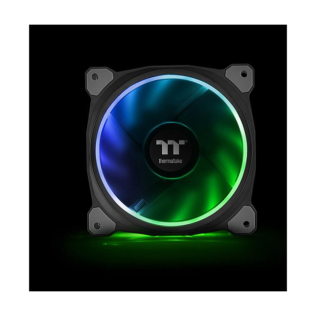 Ftohës për Kasë 140mm Thermaltake Riing Plus 14 LED RGB Radiator Fan TT Premium Edition / 3-Pack – Zezë - Figura 3