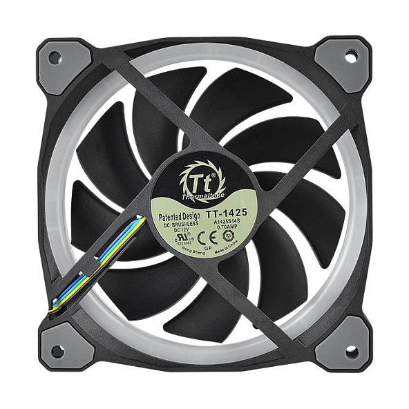 Ftohës për Kasë 140mm Thermaltake Riing Plus 14 LED RGB Radiator Fan TT Premium Edition / 3-Pack – Zezë - Figura 5