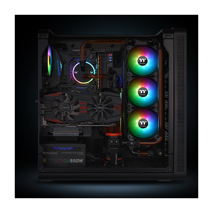 Ftohës për Kasë 140mm Thermaltake Pure 14 ARGB Sync Case Fan / 3-Pack - Zezë - Figura 3