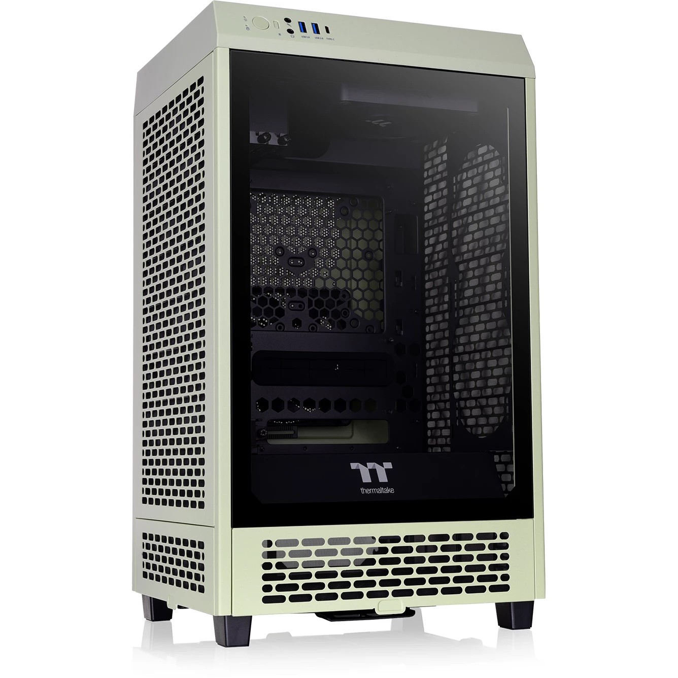 Kasë Mini Thermaltake The Tower 200 TG – Gjelbër