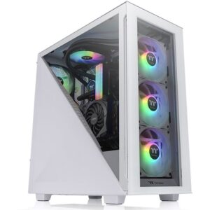 Kasë Midi Thermaltake Divider 300 TG ARGB – Bardhë