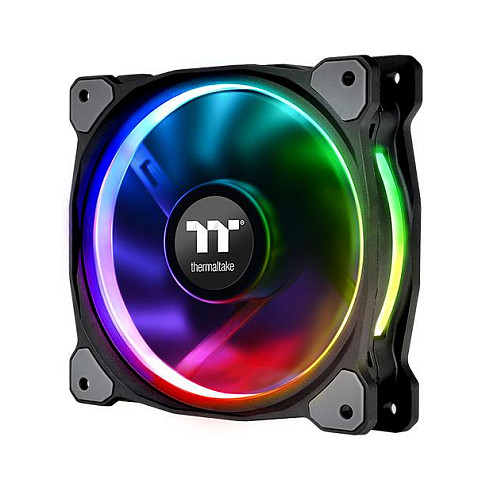 Ftohës për Kasë Thermaltake Riing Plus 12 RGB / Kit 3×Fan + 3×Lumi / 120mm - Zezë