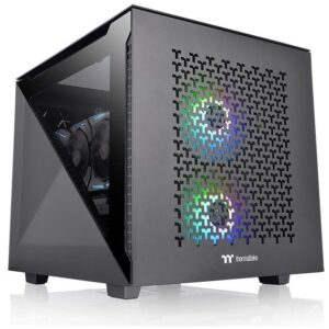 Kasë Micro‑ATX Thermaltake Divider 200 TG Air – Zezë