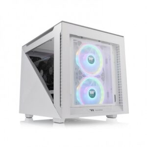 Kasë Micro‑ATX Thermaltake Divider 200 TG – Bardhë