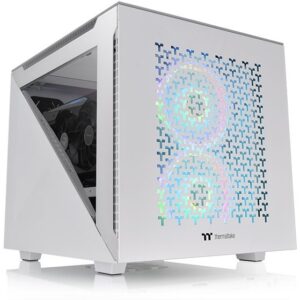 Kasë Micro‑ATX Thermaltake Divider 200 TG Air – Bardhë