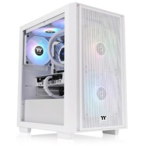 Kasë Thermaltake Versa H16 TG ARGB – Bardhë